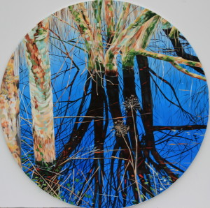 Willie-Redmond-Round-DitchAcrylic-on-canvas50-cm-dia-300x298